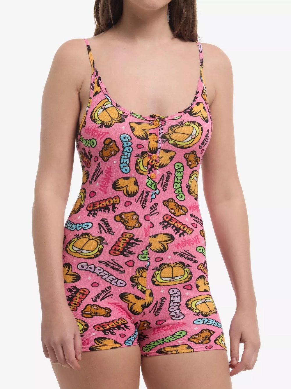 Garfield Graffiti Cami Romper